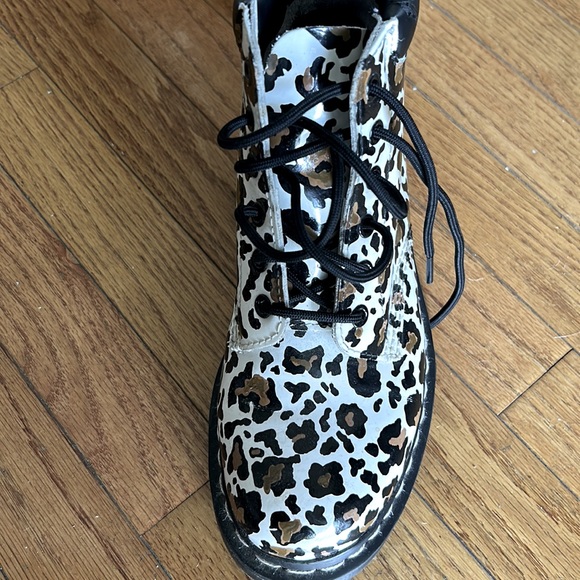 Dr. Martens Leopard Print Combat Boots - Picture 5 of 5